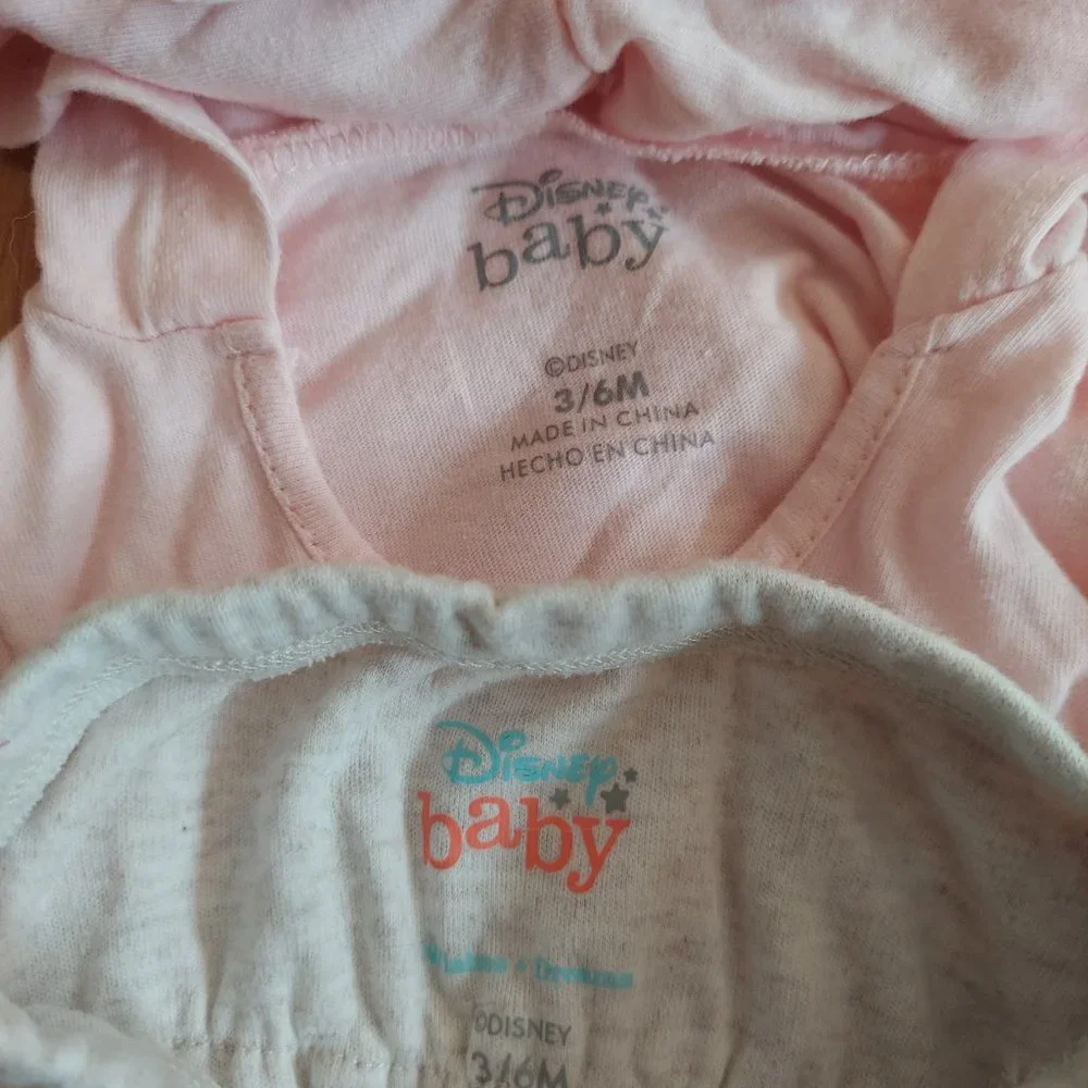 ⭐️5/$30 - Minnie Mouse Outfit, Size 3-6 months, Disney, EUC